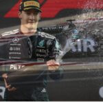 George Russell in second podium in baku gp